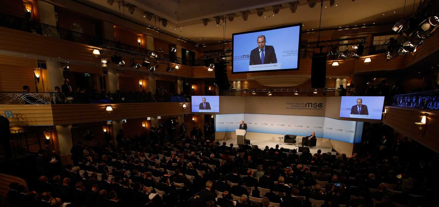 Russia's Foreign Minister Sergey Lavrov delivers his speech during the 53rd Munich Security Conference in Munich, Germany, February 18, 2017. REUTERS/Michaela Rehle - RTSZ91G
