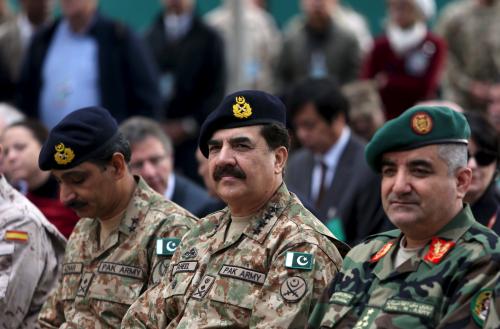 DATE IMPORTED:March 02, 2016Pakistani army chief General Raheel Sharif attends a change of command ceremony in Resolute Support headquarters in Kabul, Afghanistan, March 2, 2016. REUTERS/Rahmat Gul/Pool