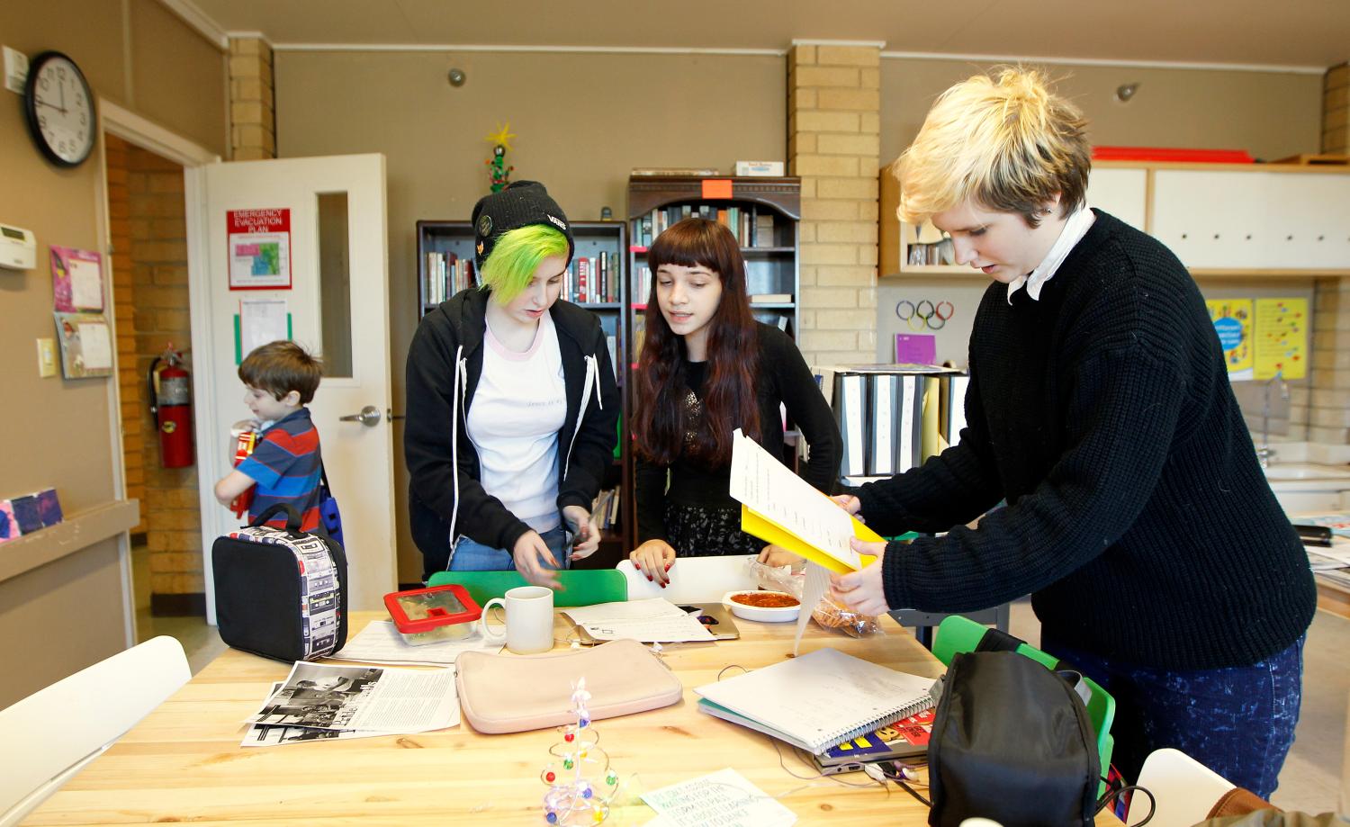 Students at the Pride School in Atlanta.