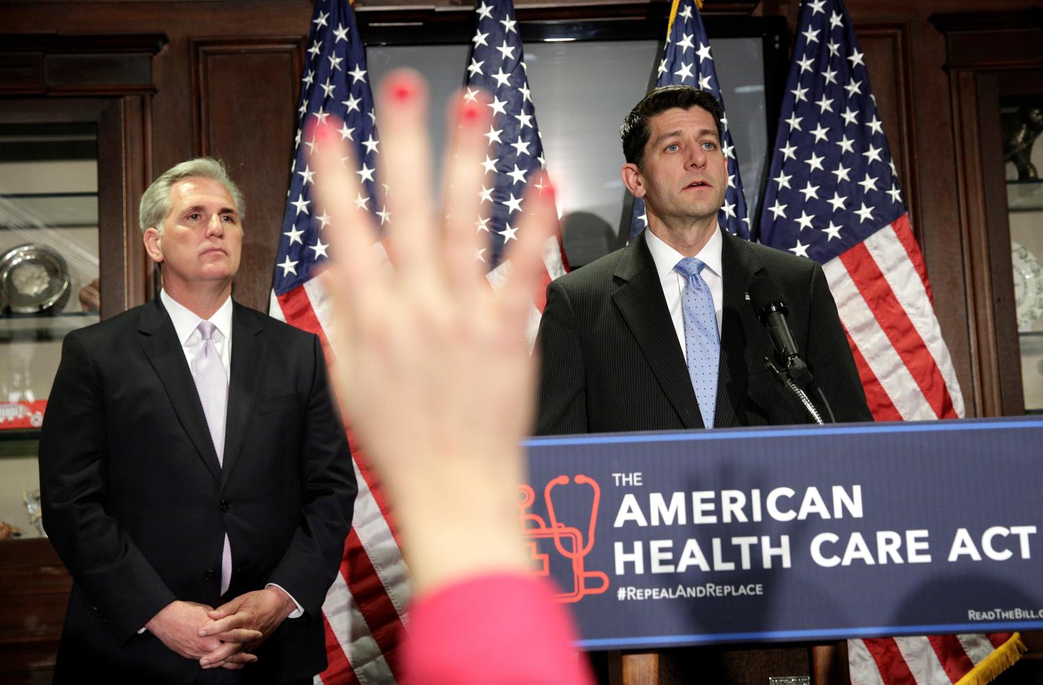 Speaker of the House Paul Ryan (R-WI) and House Majority Leader Kevin McCarthy (R-CA) answer questions about the American Health Care Act, the Republican replacement to Obamacare.