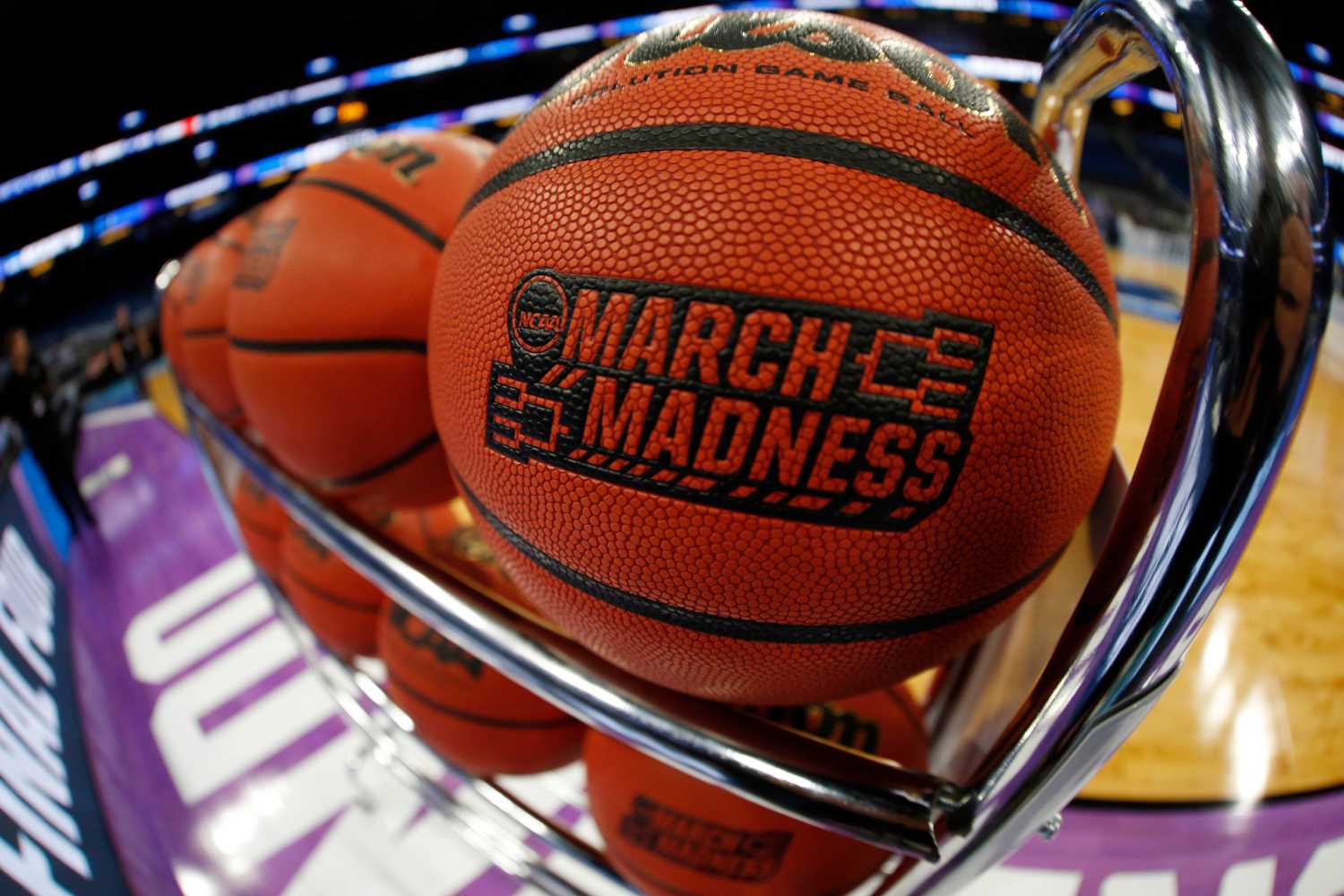 Basketballs at the NCAA men's basketball tournament