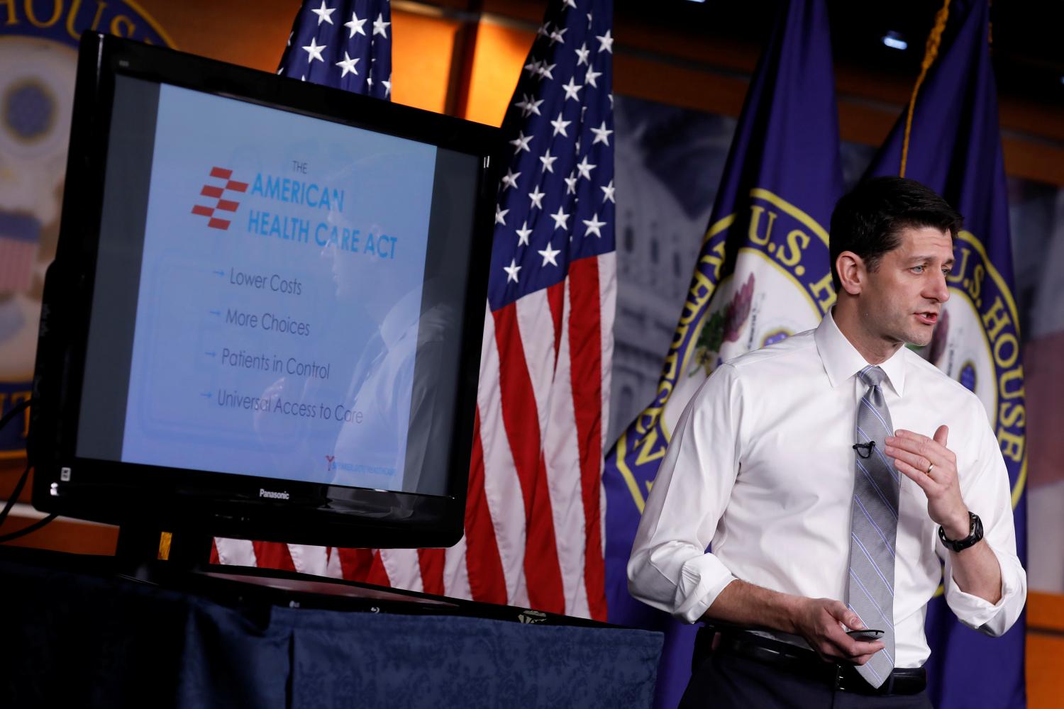 Paul Ryan presents on healthcare