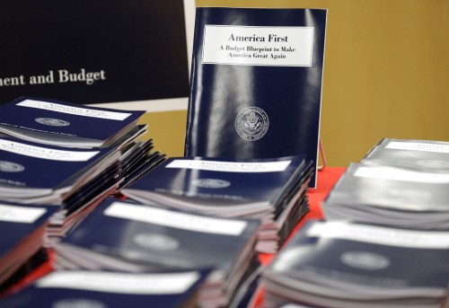 "America First"--President Trump's budget proposal book
