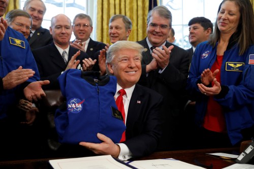 President Donald Trump, NASA personnel