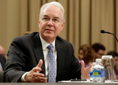Secretary of Health and Human Services Tom Price testifies.