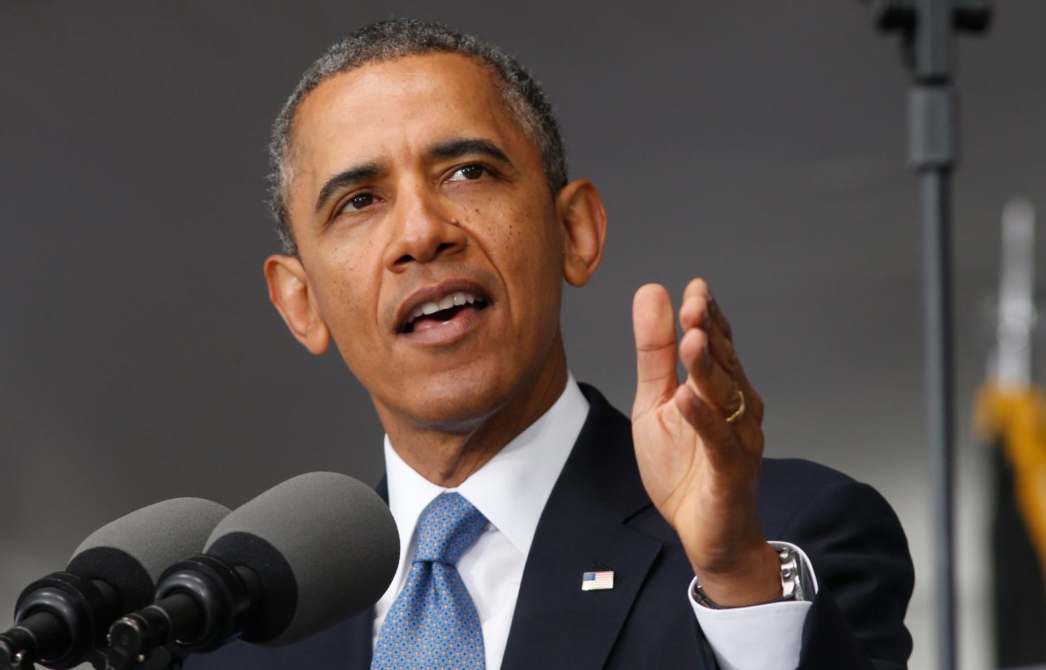 U.S. President Obama speaks at the commencement ceremony at the United States Military Academy at West Point