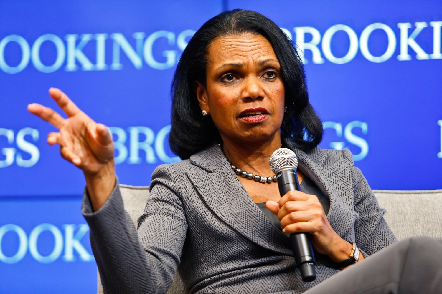 Dr. Condoleezza Rice, former US secretary of state,