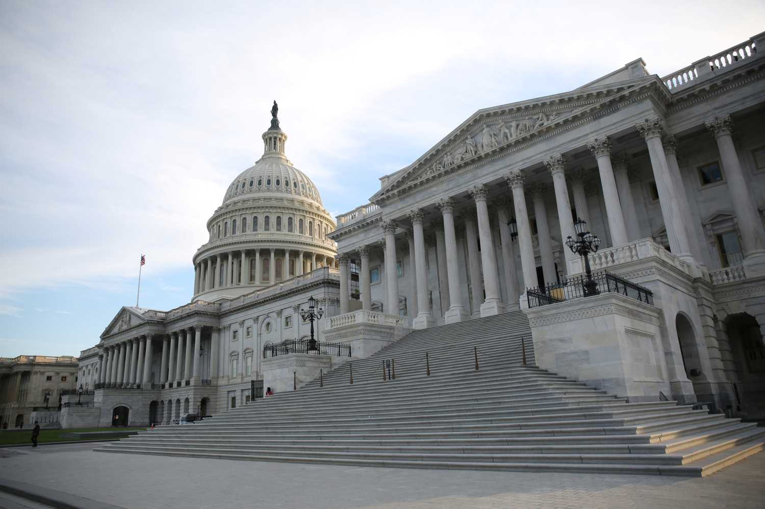 The U.S. Capitol Building is seen shortly before sunset in Washington, U.S. May 17, 2017. REUTERS/Zach Gibson - RTX36B6A