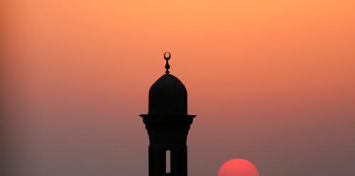 A minaret of a mosque is pictured during sunset on the first day of the New Islamic Hijri year 1438 in old Islamic Cairo, Egypt October 2, 2016. REUTERS/Amr Abdallah Dalsh - RTSQGBB