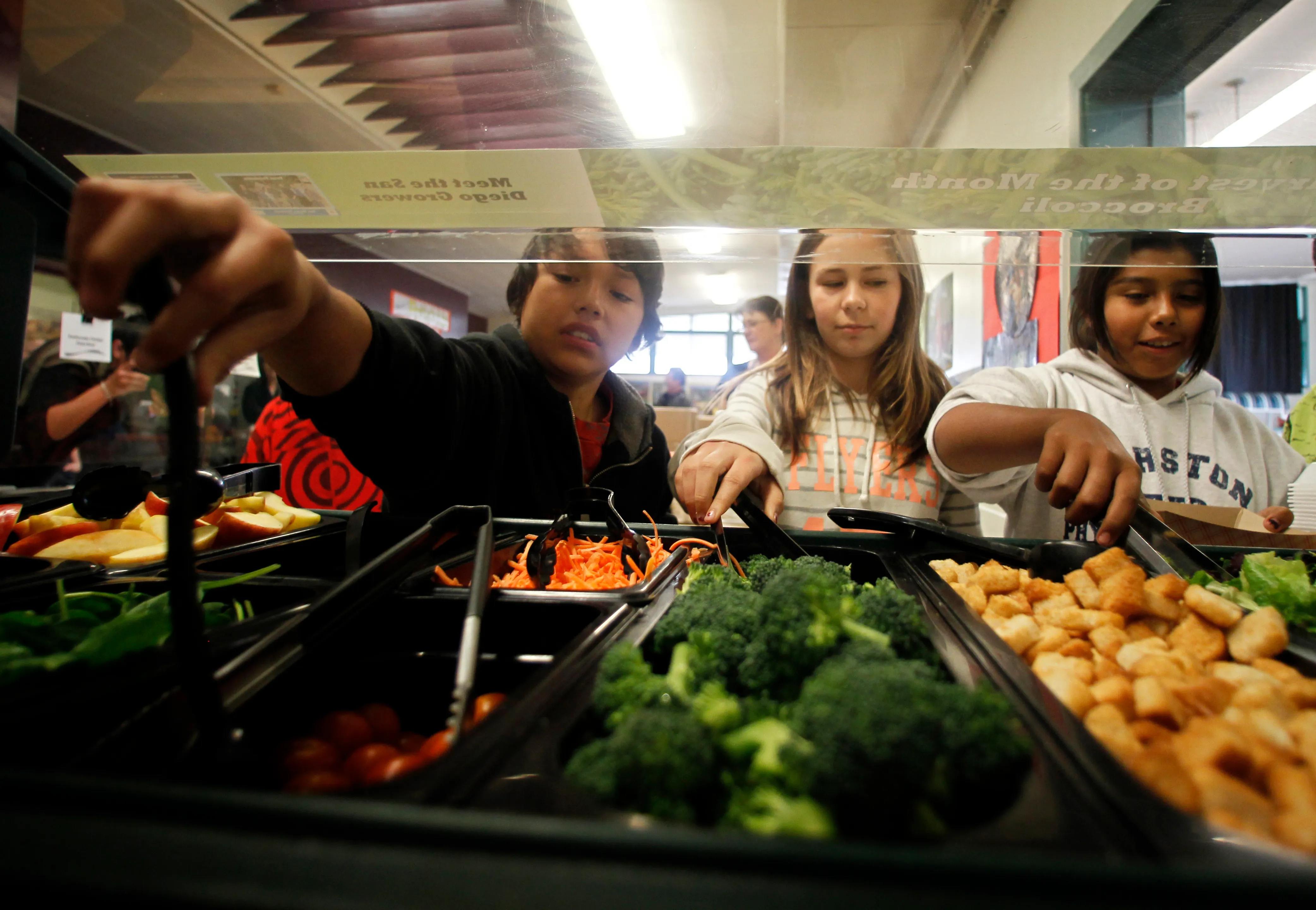 Who decides what goes into school lunches?