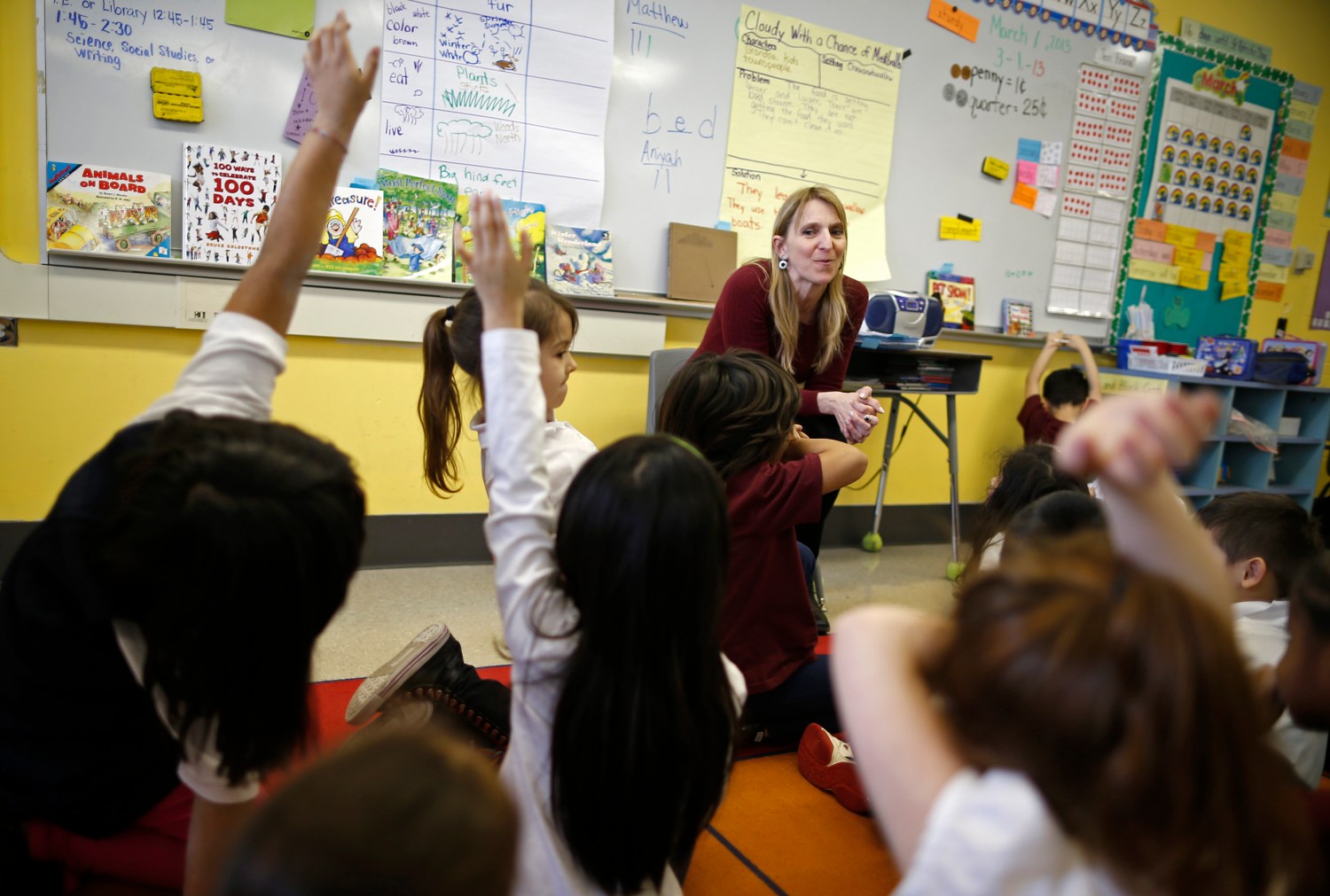 English lesson, 3 -4 years old European School Kindergarten. 