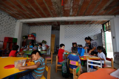 Preschool students in Peru