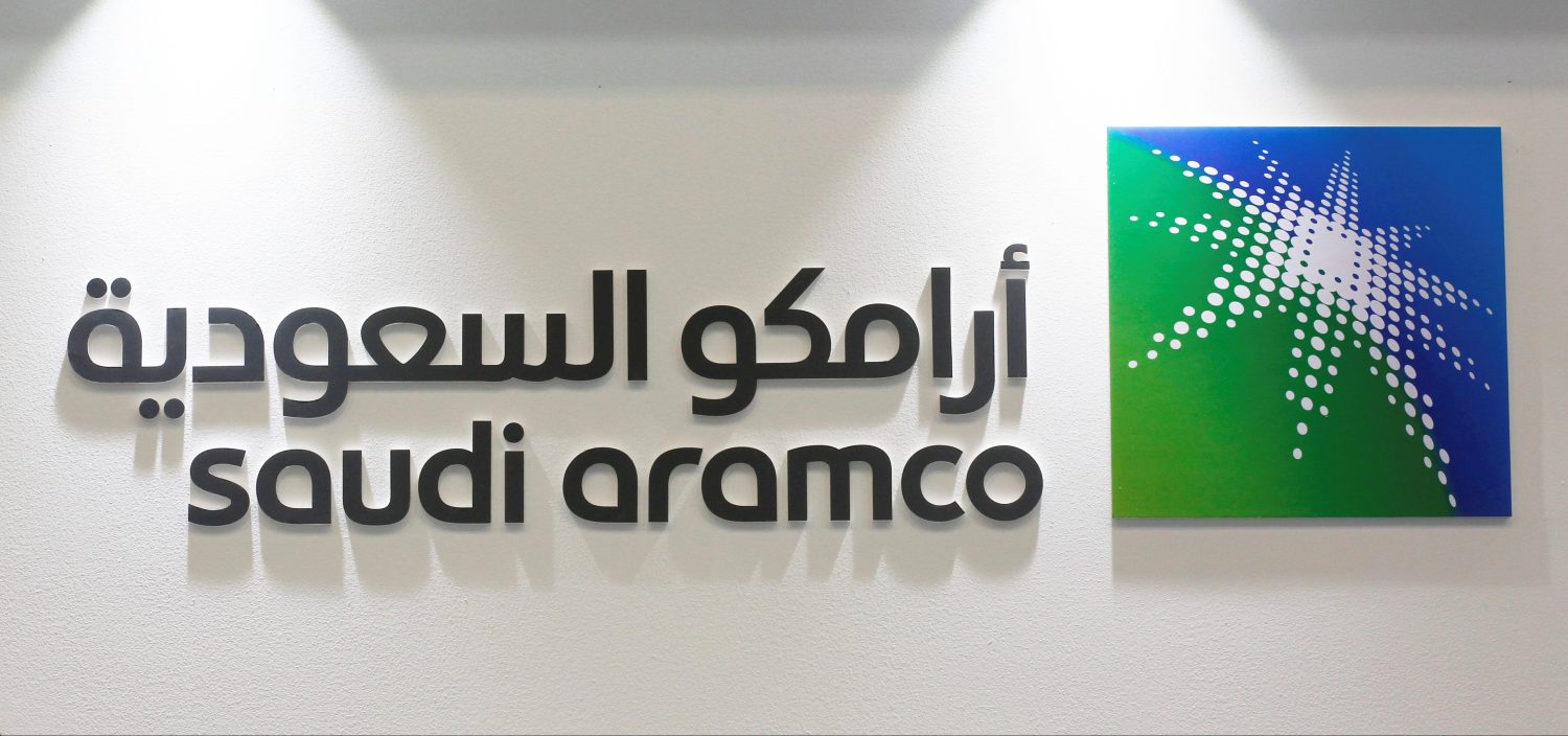 Logo of Saudi Aramco is seen at the 20th Middle East Oil & Gas Show and Conference (MOES 2017) in Manama, Bahrain, March 7, 2017. REUTERS/Hamad I Mohammed - RTS11S6Y