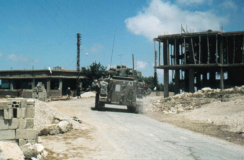 Israeli troops in south Lebanon (1982).