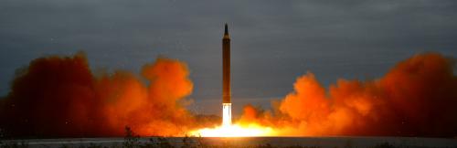 A missile is launched during a long and medium-range ballistic rocket launch drill in this undated photo released by North Korea's Korean Central News Agency (KCNA) in Pyongyang on August 30, 2017. KCNA/via REUTERS ATTENTION EDITORS - THIS IMAGE WAS PROVIDED BY A THIRD PARTY. REUTERS IS UNABLE TO INDEPENDENTLY VERIFY THIS IMAGE. SOUTH KOREA OUT. NO THIRD PARTY SALES. NOT FOR USE BY REUTERS THIRD PARTY DISTRIBUTORS. - RTX3DWPG