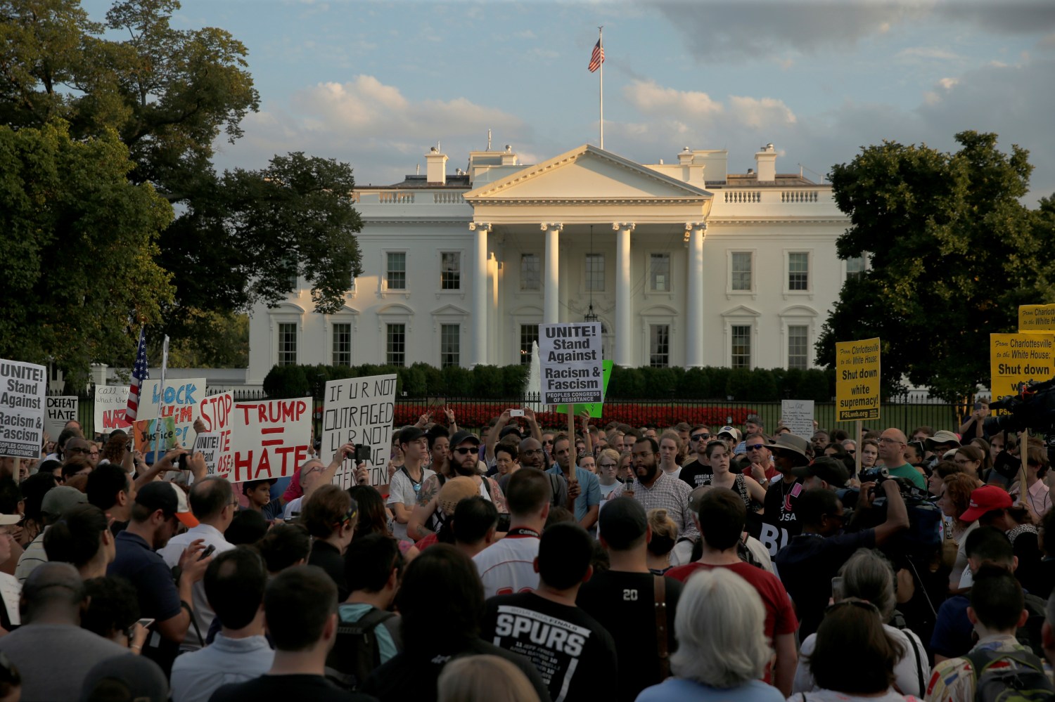 Vigil outside of White House.