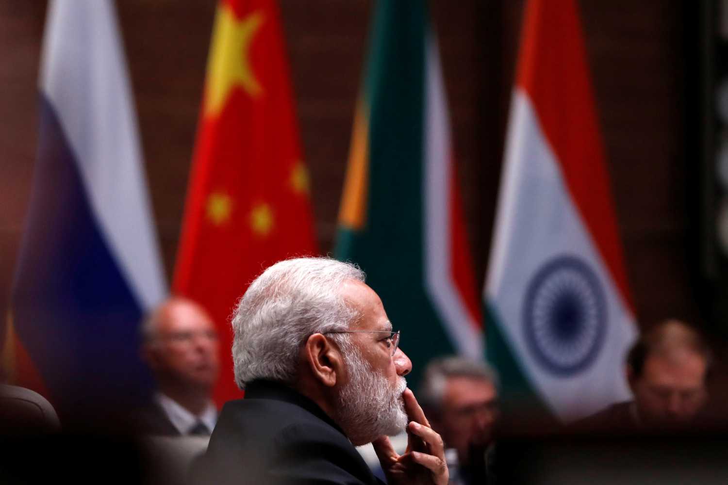 Indian Prime Minister Narendra Modi attends a plenary session of BRICS (Brazil, Russia, India, China and South Africa) Summit, in Xiamen, China September 4, 2017. REUTERS/Tyrone Siu