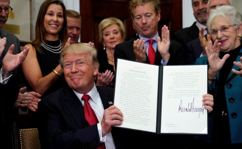 President Trump signs an Executive Order on health care