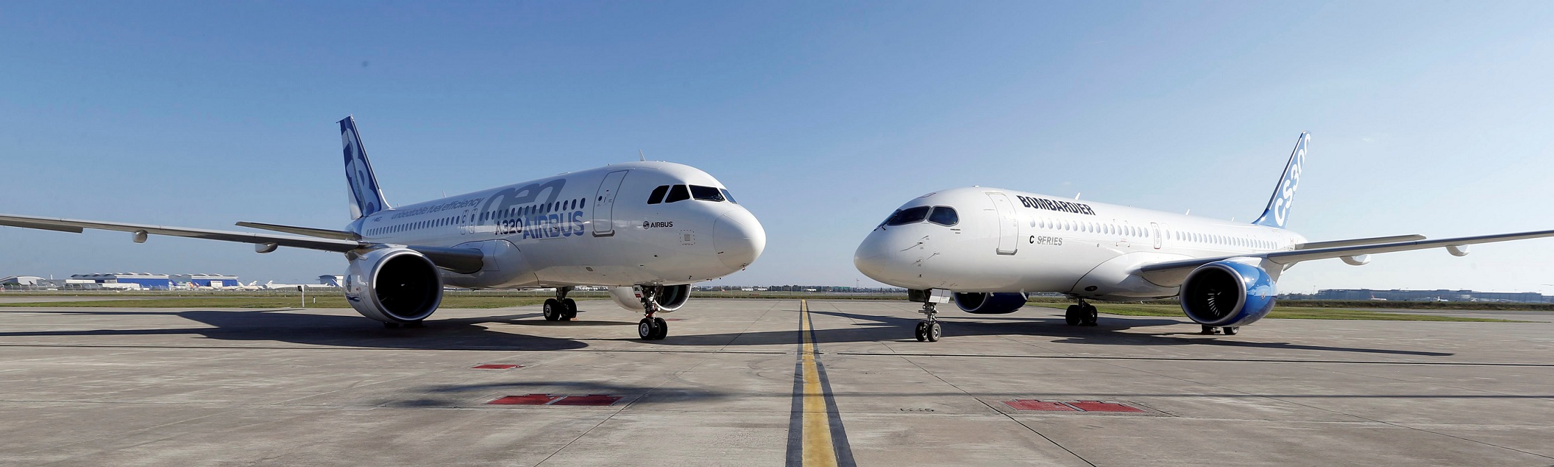 The Bombardier CS100 has a successful first flight