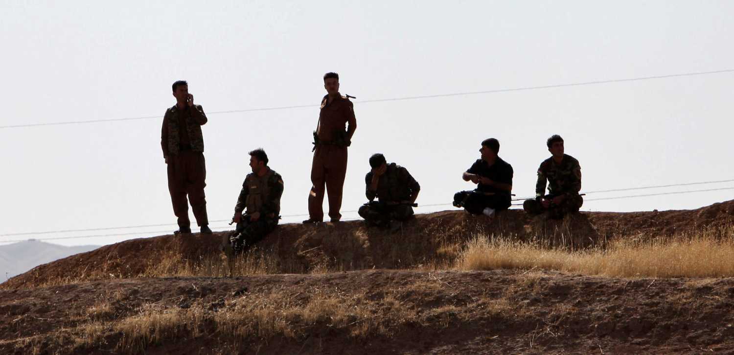 Kurdish Peshmarga forces are seen near Altun Kupri, between Kirkuk and Erbil, Iraq October 20, 2017. REUTERS/Azad Lashkari - RC14B31A25F0