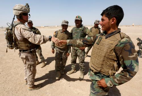US Marines training Afghan National Army troops