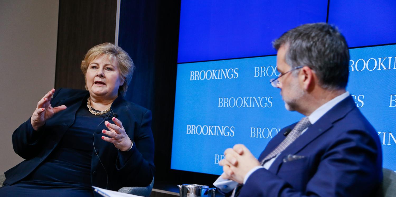 Norway Prime Minister Erna Solberg.