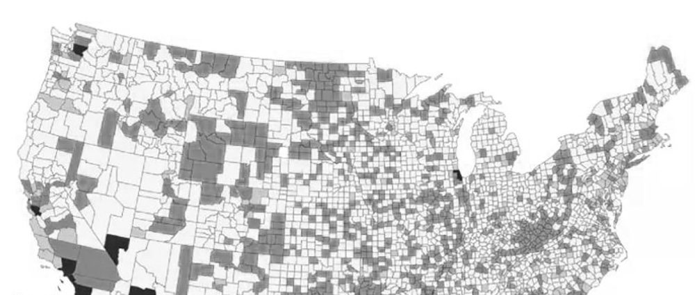 Black and white chart of national employment growth.