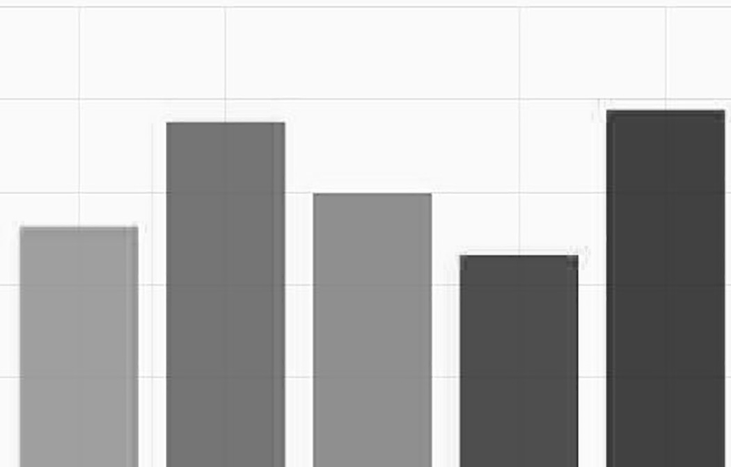 Black and white bar chart.