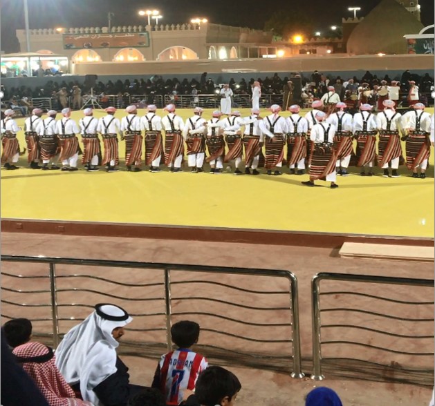 At the Janadriyah Cultural Festival in Riyadh, each region of the country has a pavilion with local foods, handicrafts, and arts. Here’s a dance troupe performing at the Jizan pavilion. Vision 2030 had its own tricked-out pavilion at the festival, with flat-screen TV displays. It was pretty empty. The India pavilion, though, was packed.