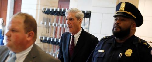 Special Counsel Robert Mueller departs after briefing the U.S. House Intelligence Committee on his investigation of potential collusion between Russia and the Trump campaign on Capitol Hill in Washington, U.S., June 20, 2017. REUTERS/Aaron P. Bernstein - RC12129F9790