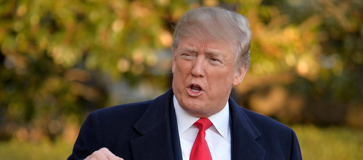 U.S. President Donald Trump responds to a reporter's question about North Korea as he departs the White House, Washington, DC, U.S., for a day trip to suburban Pittsburgh, Pennsylvania, for a Make America Great Again rally supporting Republican candidate Rick Saccone, March 10, 2018. REUTERS/Mike Theiler - RC112CB4A100