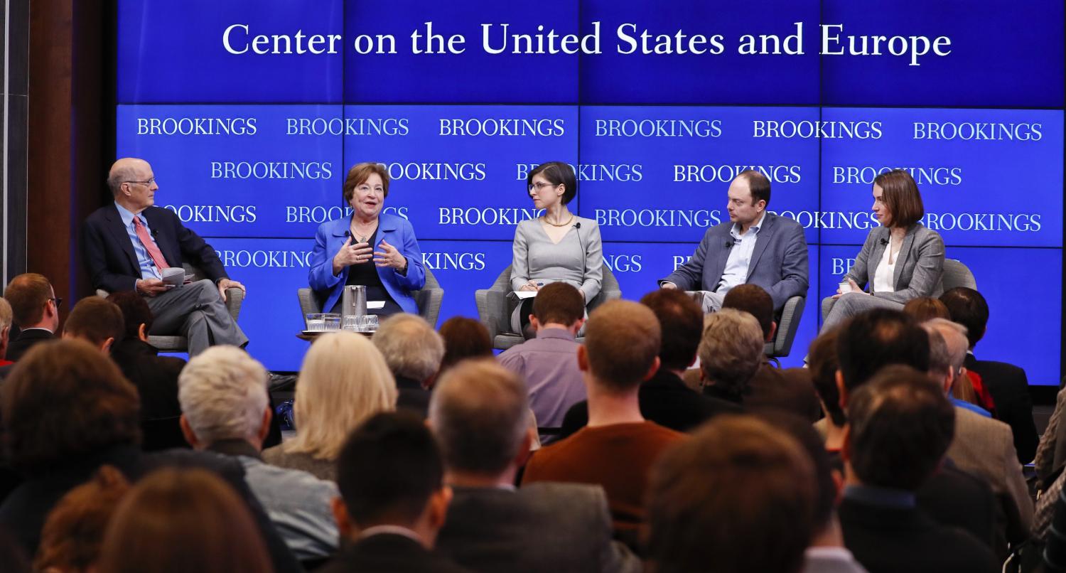 Photo of panelists at a Brookings event on Russia.