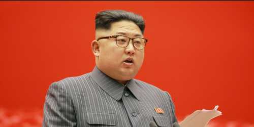 North Korean leader Kim Jong-un gives opening remarks at the 5th Conference of Cell Chairpersons of the Workers' Party of Korea (WPK), in this undated photo released by North Korea's Korean Central News Agency (KCNA) in Pyongyang on December 22,2017. KCNA/via REUTERS ATTENTION EDITORS - THIS IMAGE WAS PROVIDED BY A THIRD PARTY. REUTERS IS UNABLE TO INDEPENDENTLY VERIFY THIS IMAGE. SOUTH KOREA OUT. NO THIRD PARTY SALES. NOT FOR USE BY REUTERS THIRD PARTY DISTRIBUTORS - RC1CBEF680A0