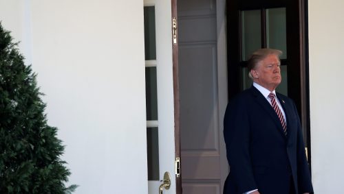 U.S. President Donald Trump at the White House in Washington D.C., U.S. April 10, 2018. REUTERS/Carlos Barria - RC14F6654840