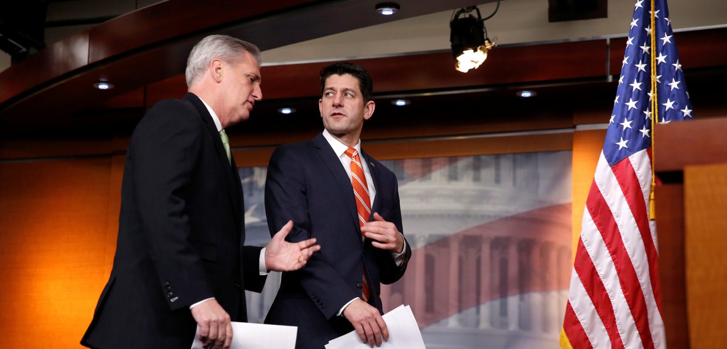 Speaker of the House Paul Ryan and Kevin McCarthy.