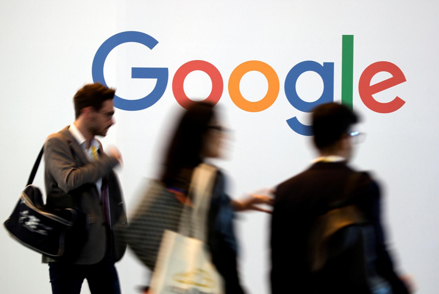 The logo of Google is pictured during the Viva Tech start-up and technology summit in Paris, France, May 25, 2018. REUTERS/Charles Platiau - RC1E77E45030