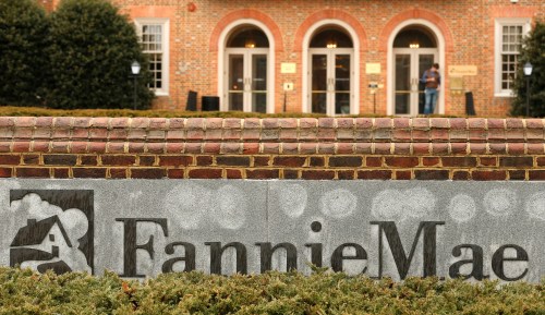 Fannie Mae headquarters is seen in Washington, DC.