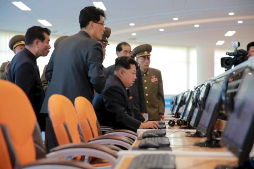 North Korean leader Kim Jong Un gives field guidance at the Sci-Tech Complex, in this undated photo released by North Korea's Korean Central News Agency (KCNA) in Pyongyang October 28, 2015. REUTERS/KCNA