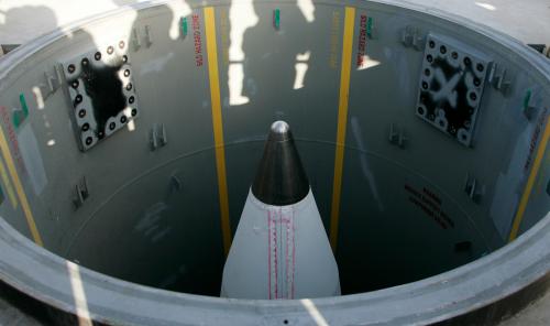 A long-rage ground-based missile silo is pictured July 17, 2007, at the Vandenberg Air Force Base in California, where the United States is testing the missile defence shield.  REUTERS/Kacper Pempel   (UNITED STATES ) - BM2DVSZLZFAA
