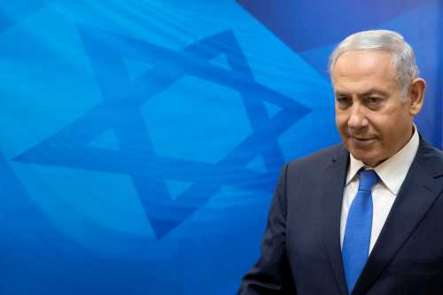 Israeli Prime Minister Benjamin Netanyahu arrives to the weekly cabinet meeting at the Prime Minister's office in Jerusalem,  July 29, 2018. Sebastian Scheiner /Pool via Reuters *** Local Caption *** - RC1F49FF0D00