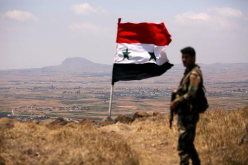 A soldier loyal to Syria's President Bashar al-Assad's forces is seen in Quneitra, Syria July 22, 2018. REUTERS/Omar Sanadiki - RC124EE05930