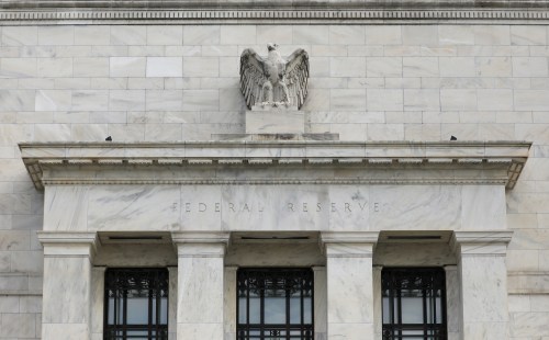 FILE PHOTO: The Federal Reserve building is pictured in Washington, DC, U.S., August 22, 2018. REUTERS/Chris Wattie/File Photo - RC17EEAD7510