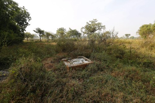 An open toilet is seen in a field in Gorba in the eastern Indian state of Chhattisgarh, India