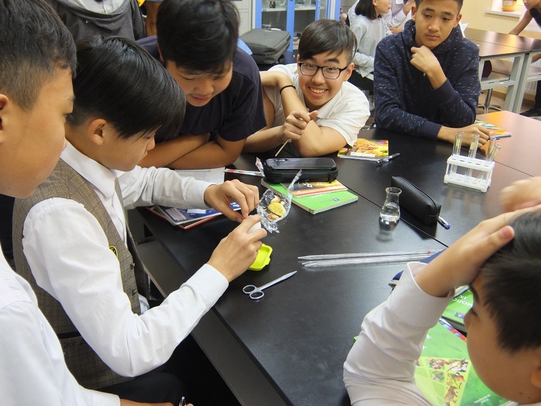 Students at a Mongolian private school