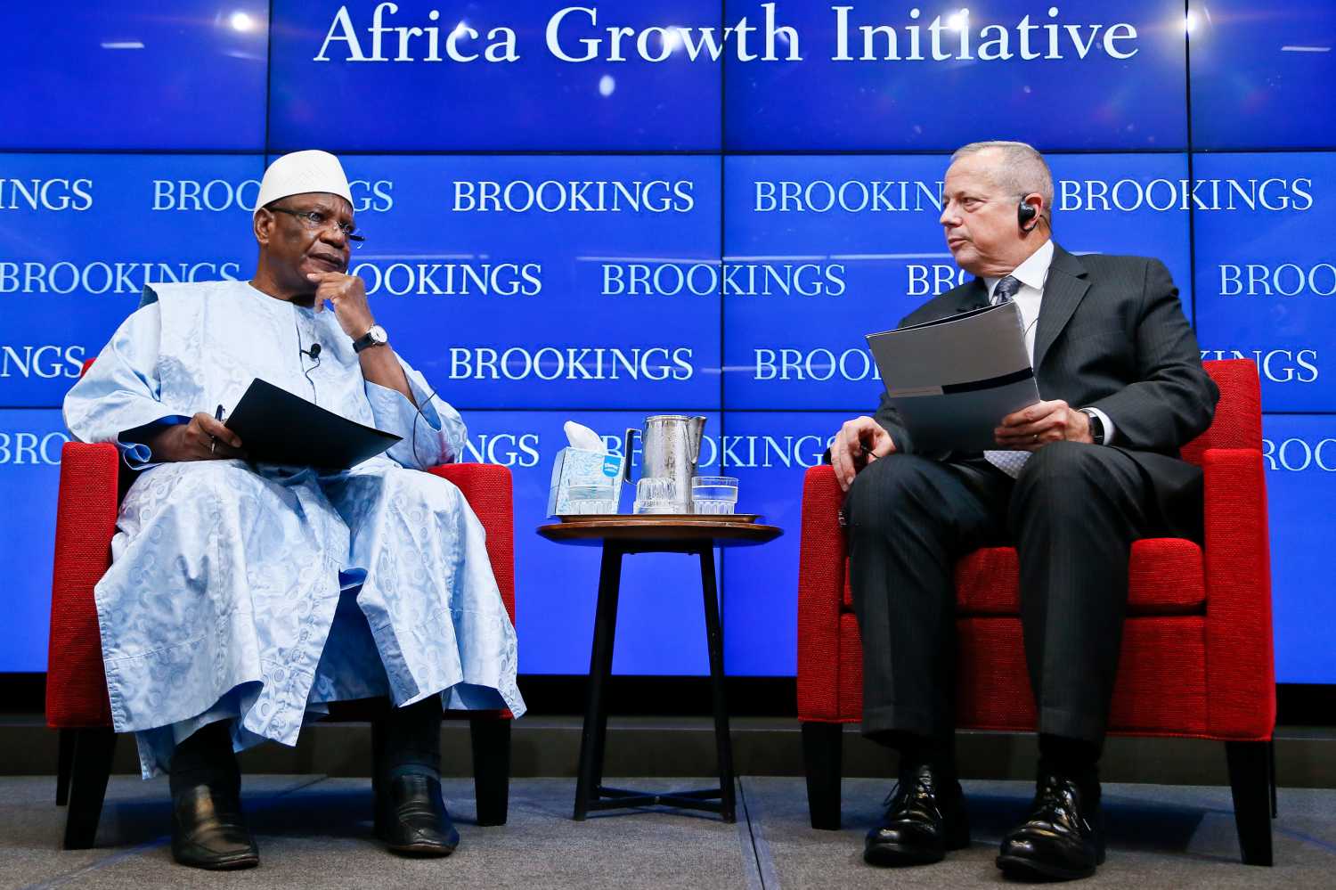President Keïta and Brookings President John R. Allen discussed the nexus between security and development