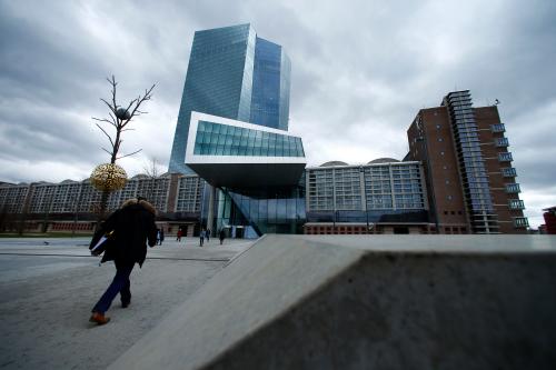 European Central Bank (ECB) headquarters building is seen in Frankfurt, Germany, March 7, 2018. REUTERS/Ralph Orlowski - UP1EE380ZTK4X