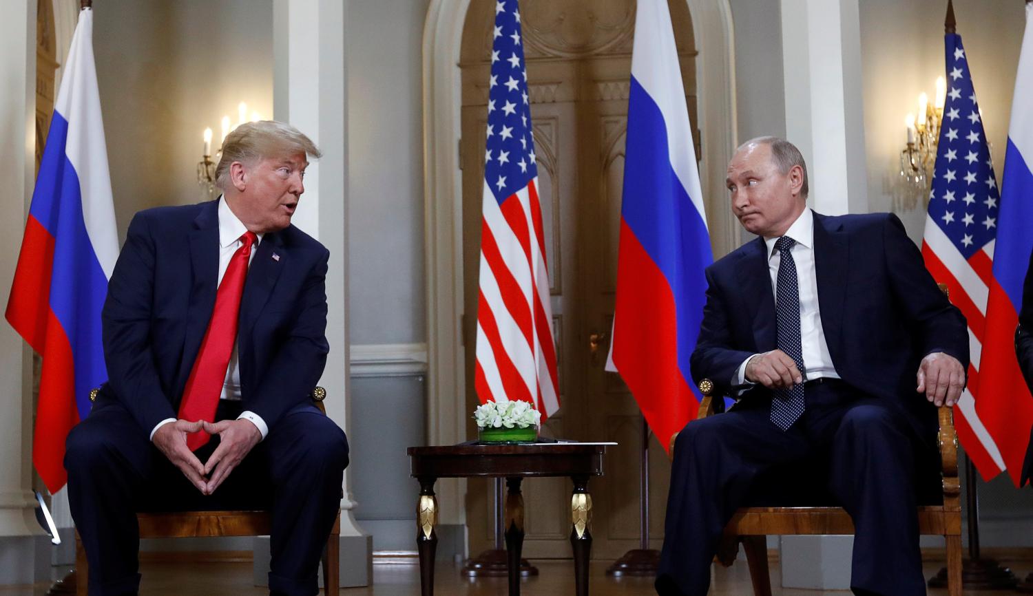 Trump meets with Putin in Helsinki, Finland.