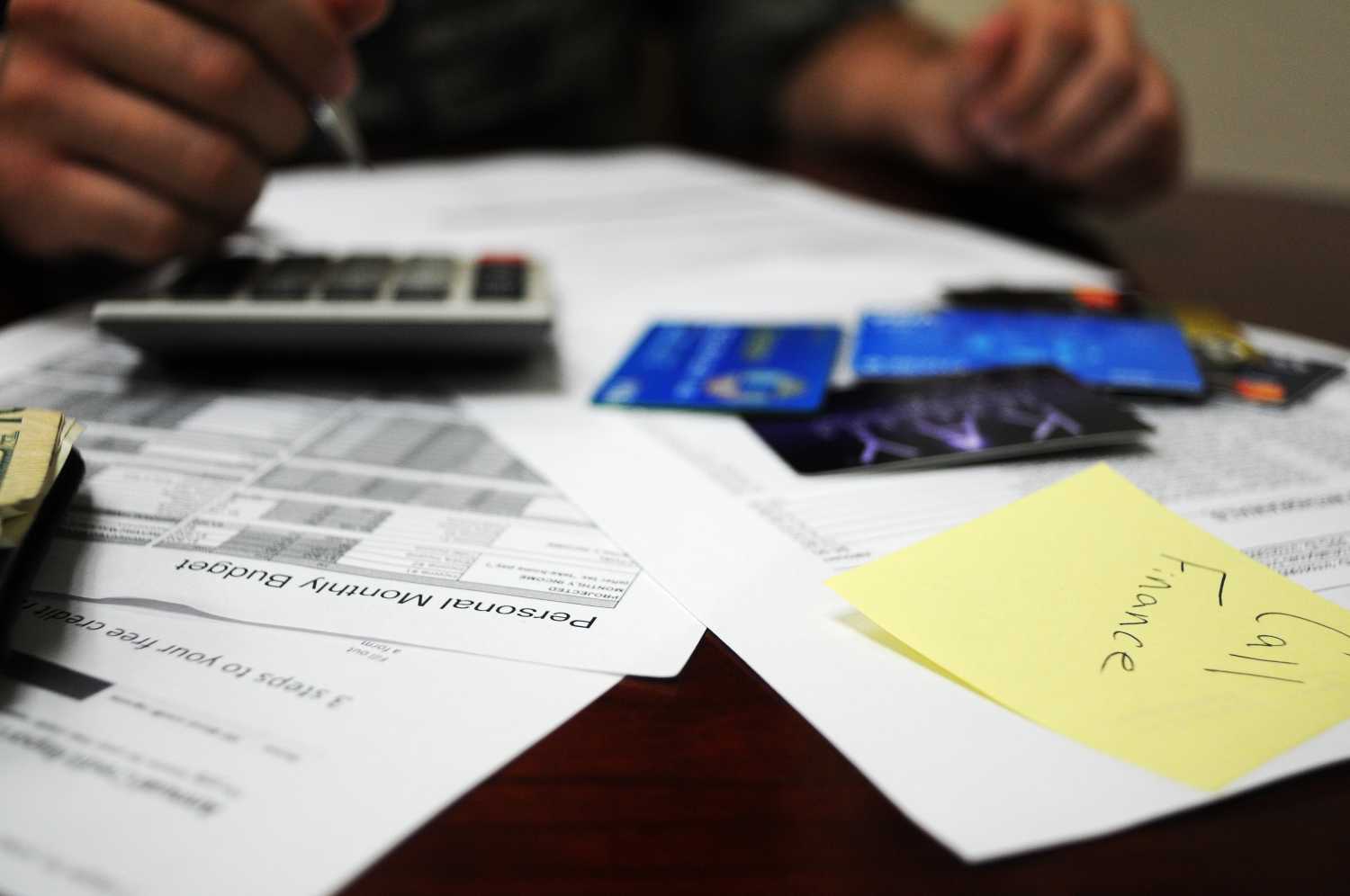 student loan paperwork.