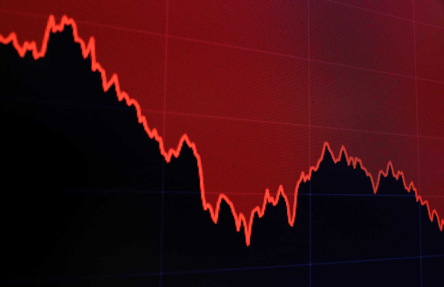 A graph indicating the Dow Jones Industrial Average is shown on a monitor at the close of trading on the floor at the New York Stock Exchange (NYSE) in New York City, U.S., November 12, 2018.  REUTERS/Brendan McDermid - RC1F686FB410