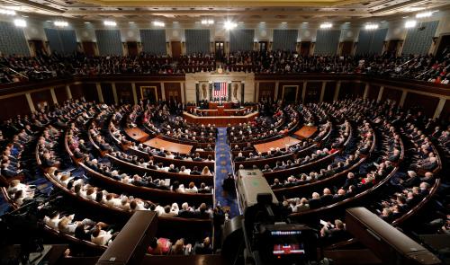 U.S. President Donald Trump addresses Joint Session of Congress - Washington, U.S. - 28/02/17 - U.S. President Donald Trump addresses the U.S. Congress. REUTERS/Jim Bourg - HP1ED31088XZX